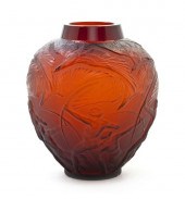 * A Rene Lalique Archers Vase