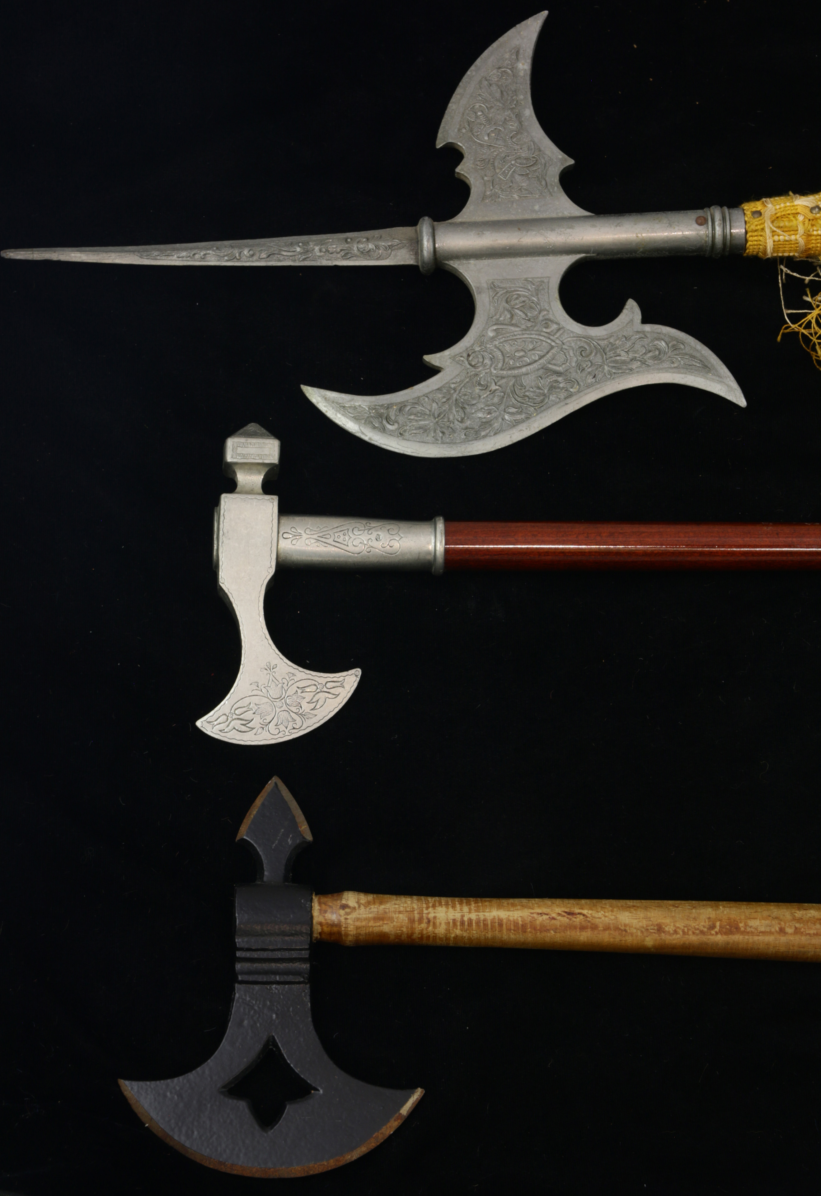 A REPLICA HALBERT AND (2)