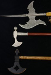 A REPLICA HALBERT AND (2) CERE
