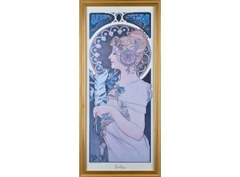A reproduction Alphonse Mucha