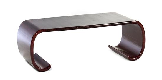 A Reptile Veneered Low Table in the