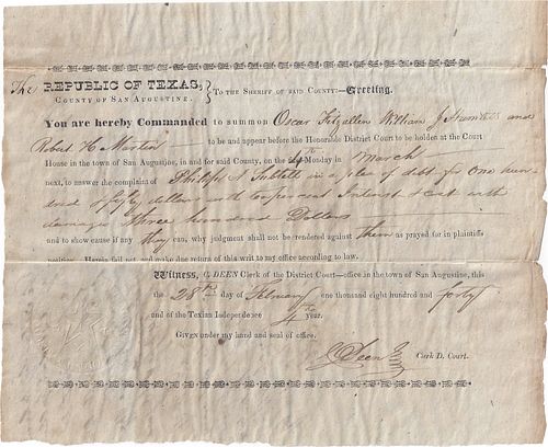 A REPUBLIC OF TEXAS COURT