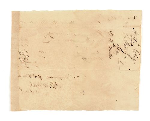 A REPUBLIC OF TEXAS HANDWRITTEN