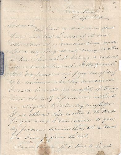 A REPUBLIC OF TEXAS MANUSCRIPT, SAM