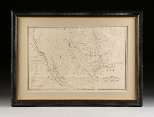 A REPUBLIC OF TEXAS MAP, "MAP OF