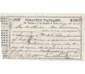 A REPUBLIC OF TEXAS TREASURY W