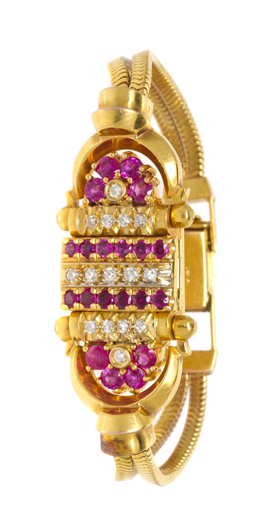 *A Retro 14 Karat Yellow Gold