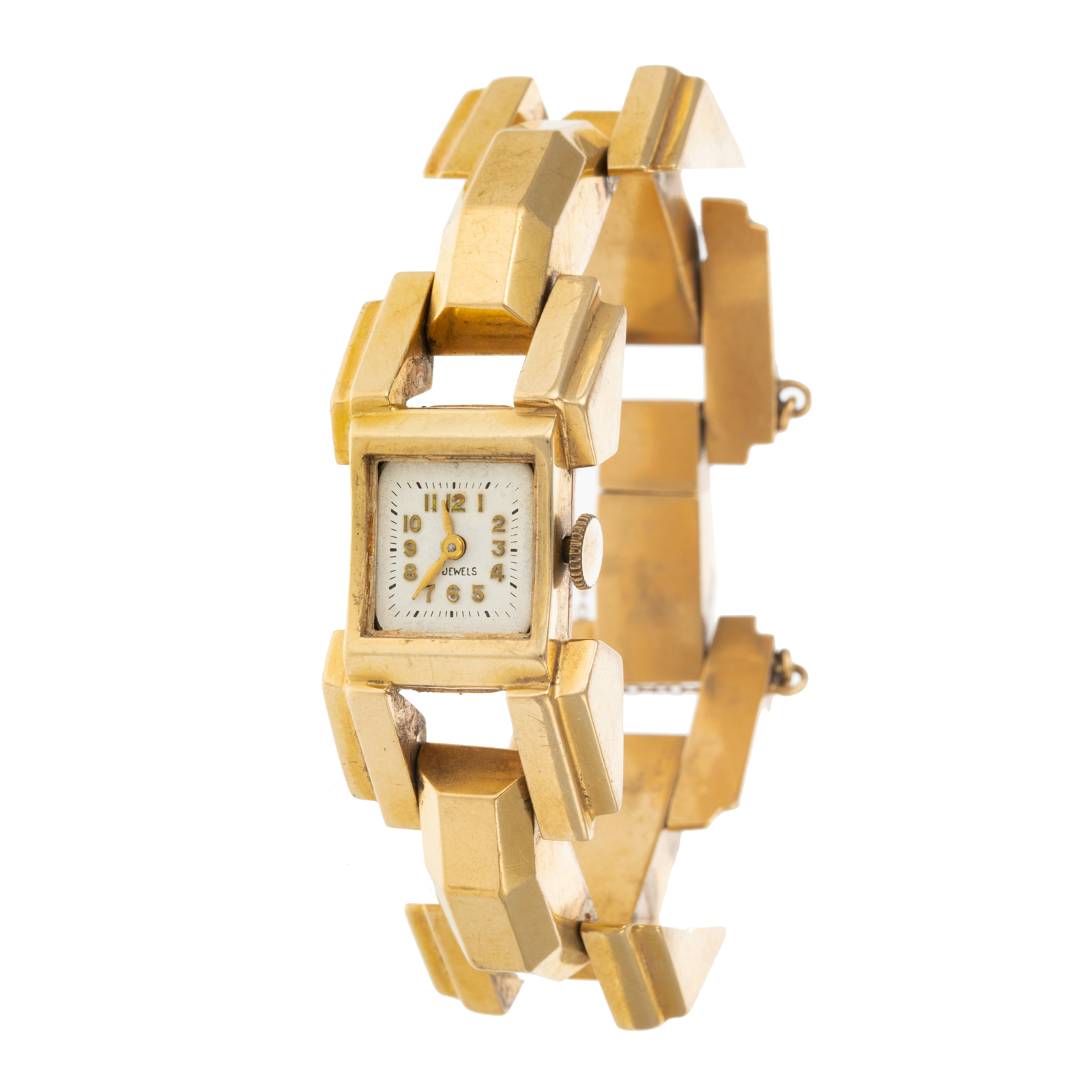 A RETRO 17 JEWELS WRIST WATCH IN