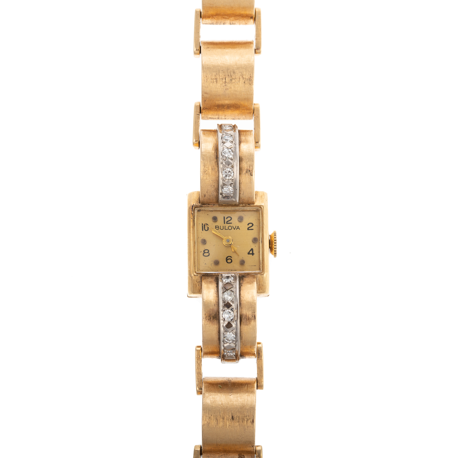 A RETRO BULOVA DIAMOND WRIST