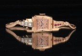 A Retro Bulova Pink Gold and G