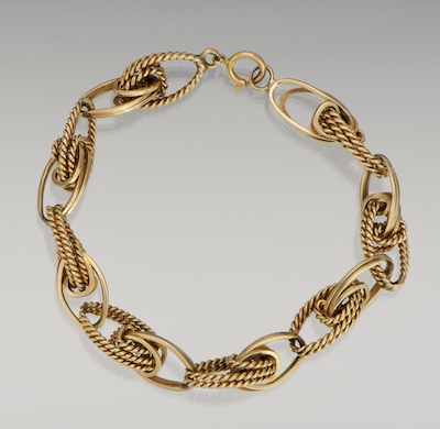 A Retro Design Gold Bracelet 14k