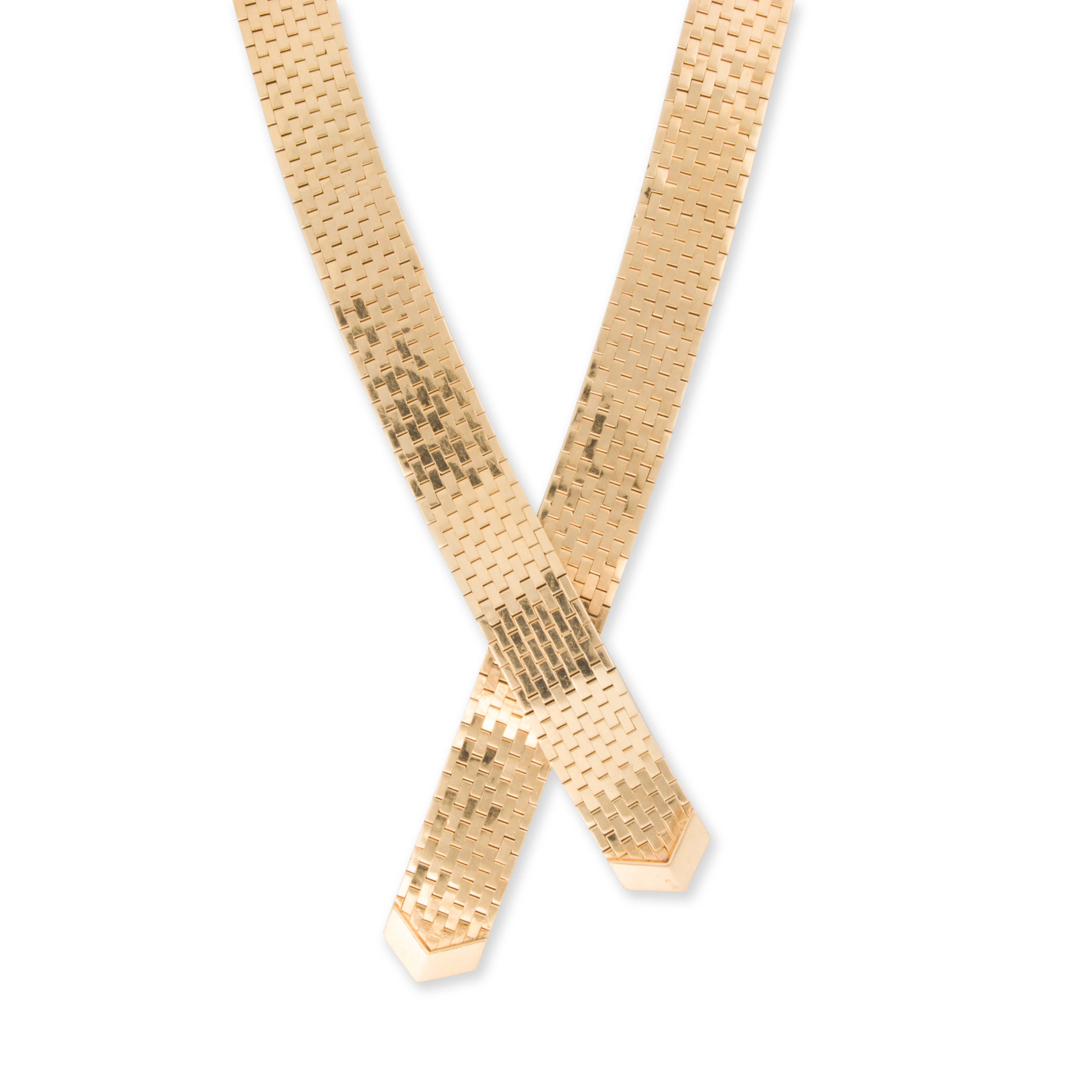 A RETRO FOURTEEN KARAT GOLD
