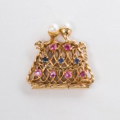 A RETRO GEMSTONE AND FOURTEEN