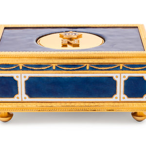 A Reuge Gilt Metal Mounted and