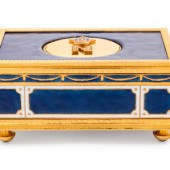 A Reuge Gilt Metal Mounted and