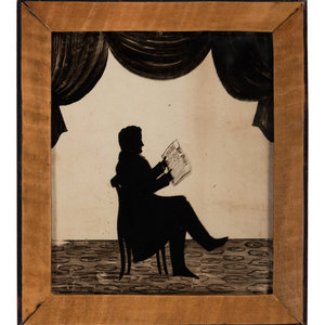 A Reverse Glass Painted