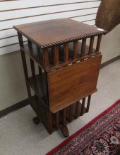 A REVOLVING OAK BOOKCASE, ENGL