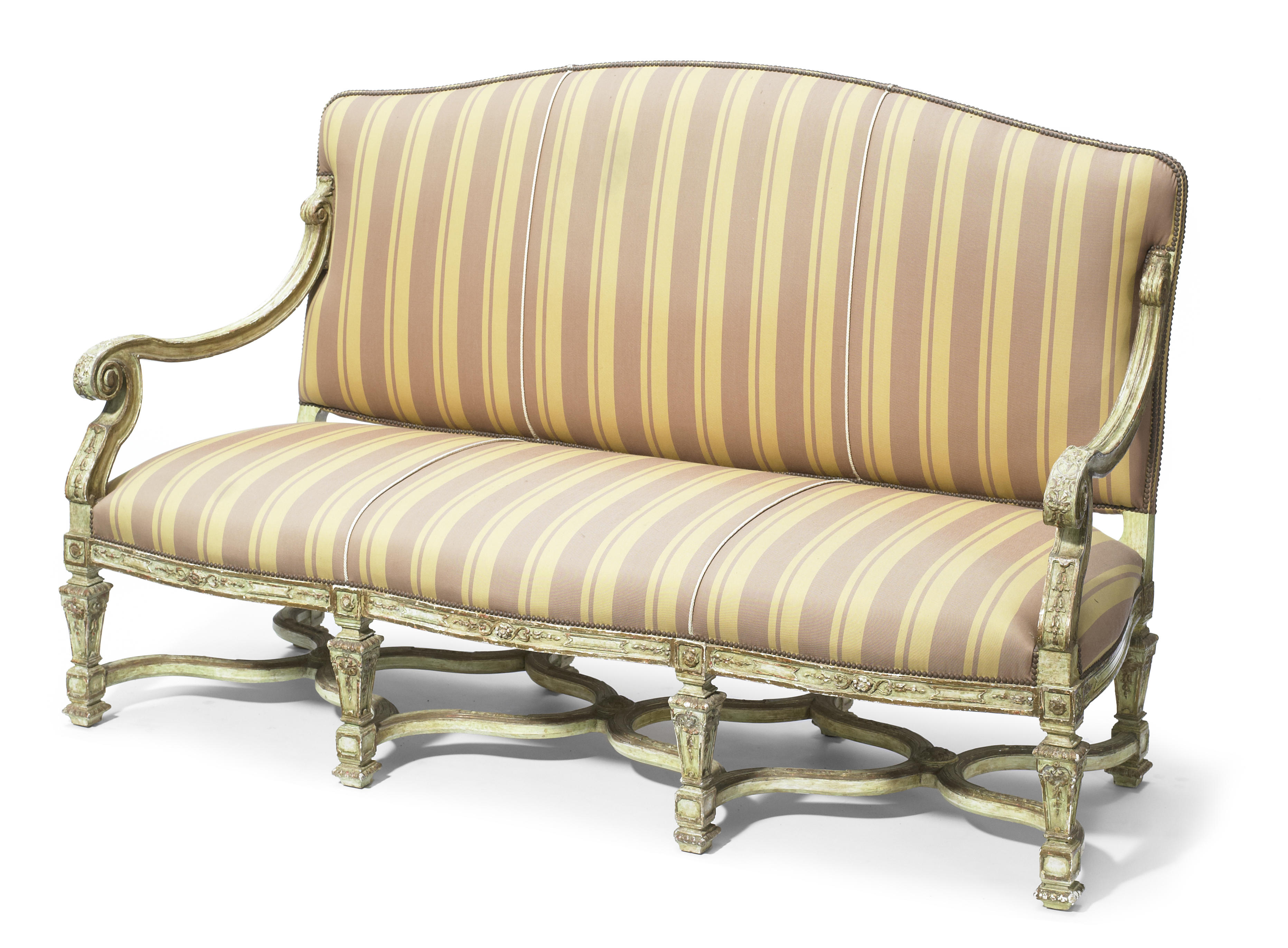 A Rgence style paint decorated