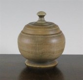 A rhinoceros horn jar and cove