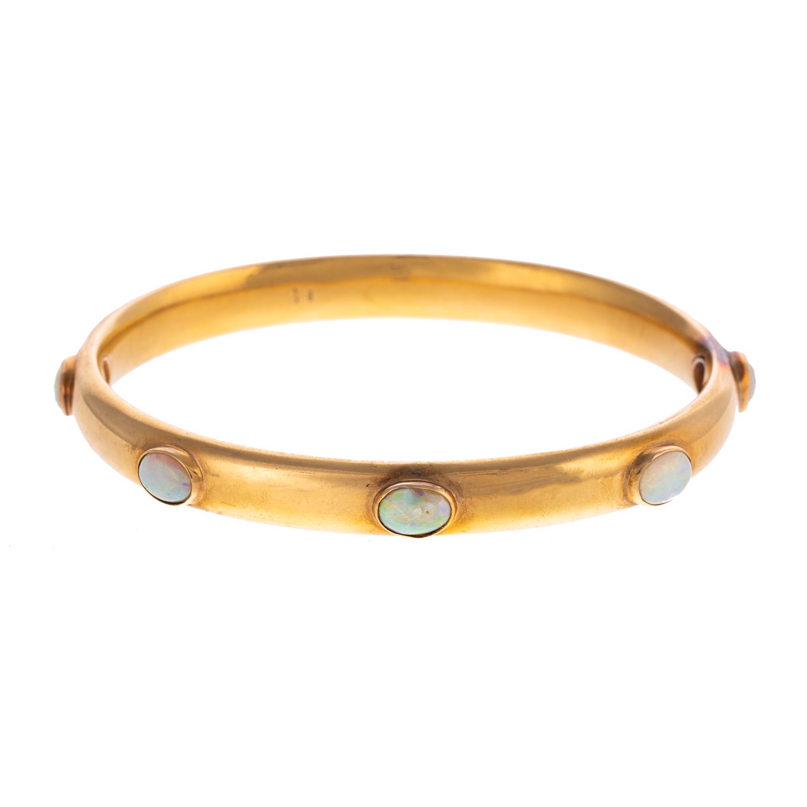 A RIKER BROS. OPAL BANGLE IN 18K