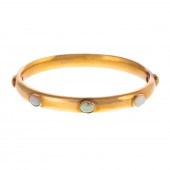 A RIKER BROS. OPAL BANGLE IN 1