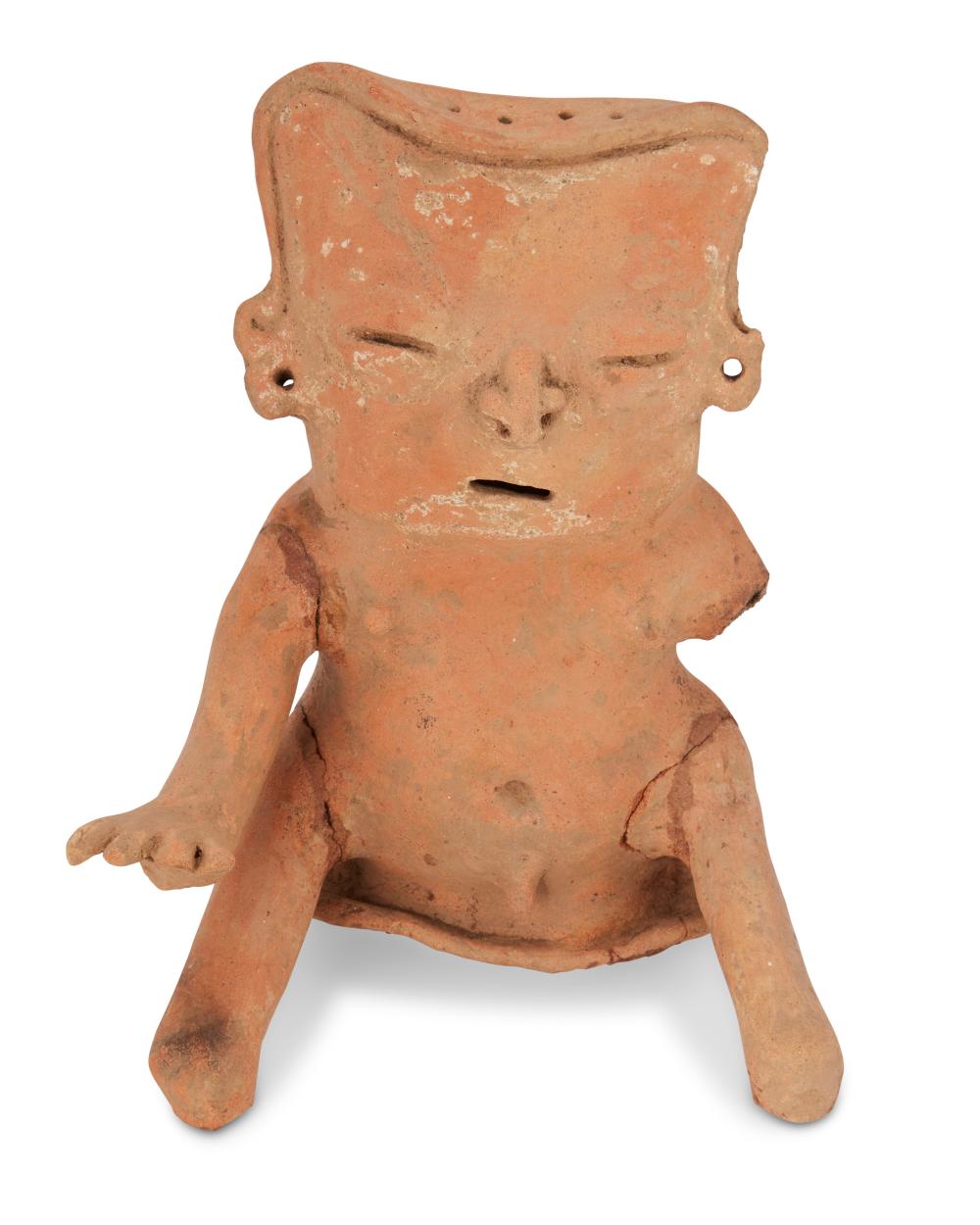 A RIO MAGDALENA CERAMIC SEATED