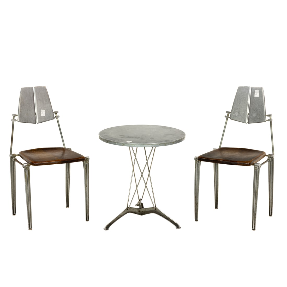 A ROBERT JOSTEN ALUMINUM AND WOOD