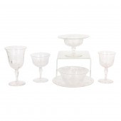 A 'ROCK CRYSTAL' CUT GLASS PAR