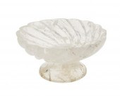 A ROCK CRYSTAL SCALLOPED COMPO