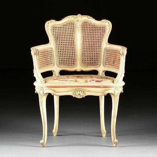 A ROCOCO REVIVAL CANED AND