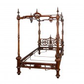 A ROCOCO REVIVAL CARVED AND PI