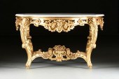 A ROCOCO REVIVAL MARBLE TOPPED
