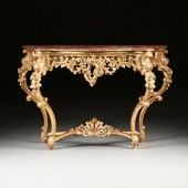 A ROCOCO REVIVAL MARBLE TOPPED