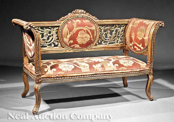 A Rococo-Style Carved Gilded and