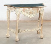 A ROCOCO STYLE CONSOLE TABLEA
