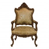 A ROCOCO STYLE FAUTEUIL A Roco