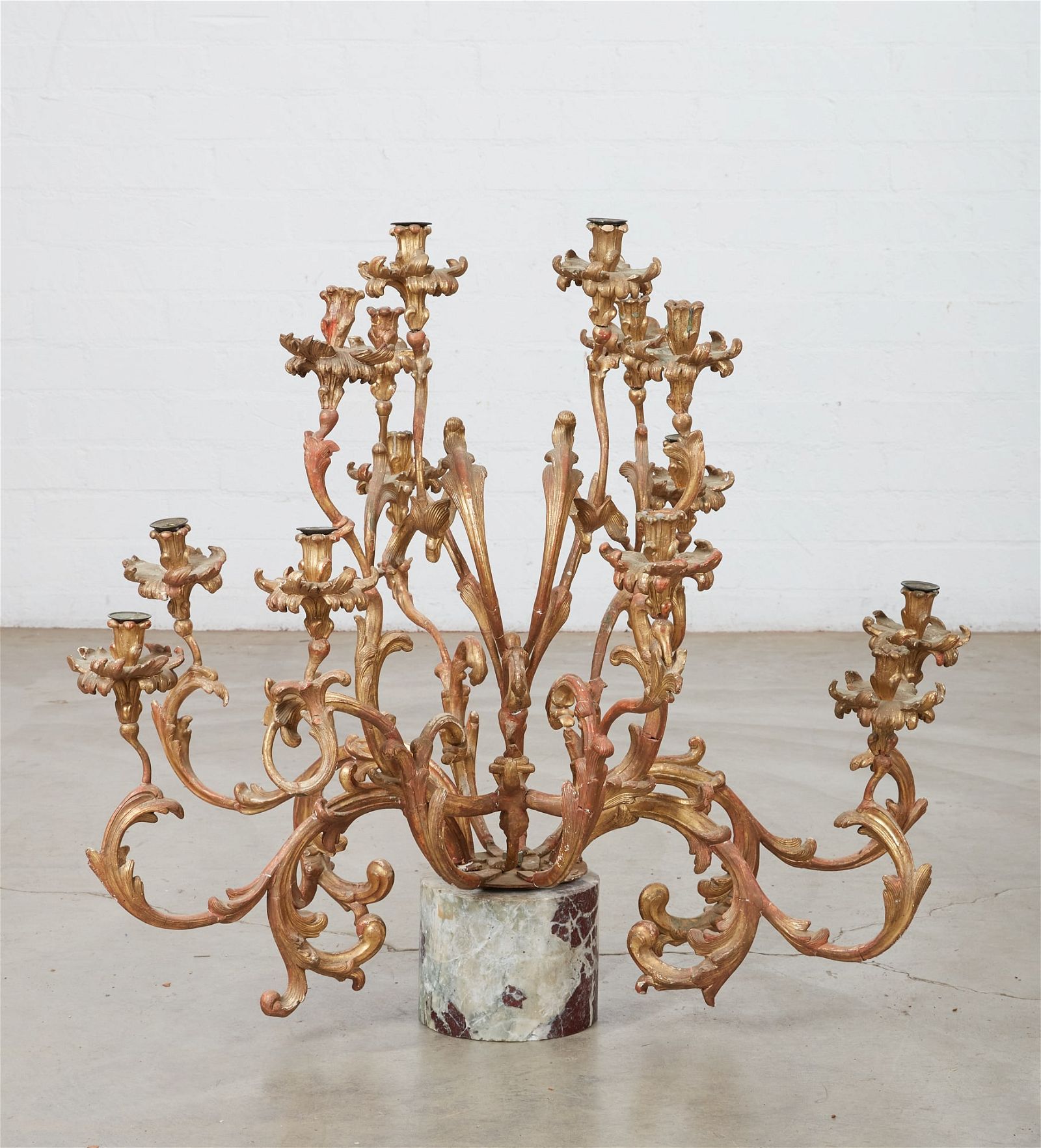 A ROCOCO STYLE FOURTEEN LIGHT