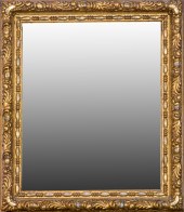 A ROCOCO STYLE GILTWOOD FRAMED