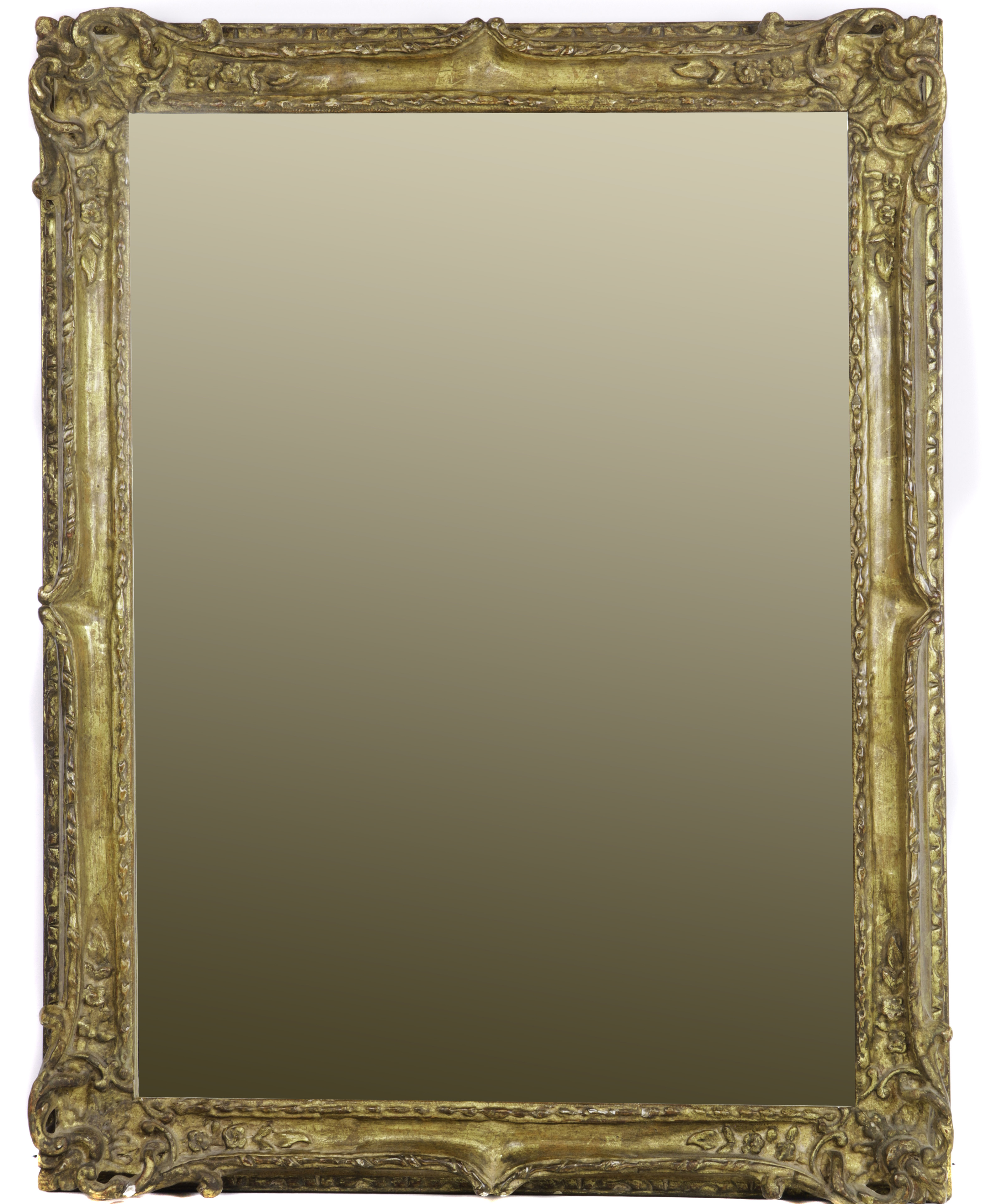 A ROCOCO STYLE GILTWOOD MIRROR A