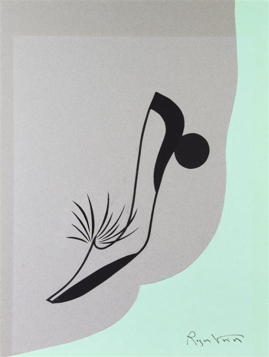 A Roger Vivier Shoe Motif Paper