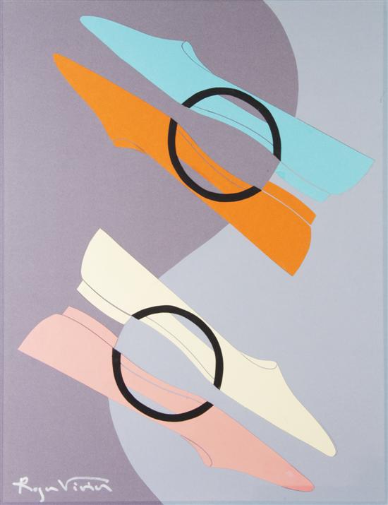 A Roger Vivier Shoe Motif Paper