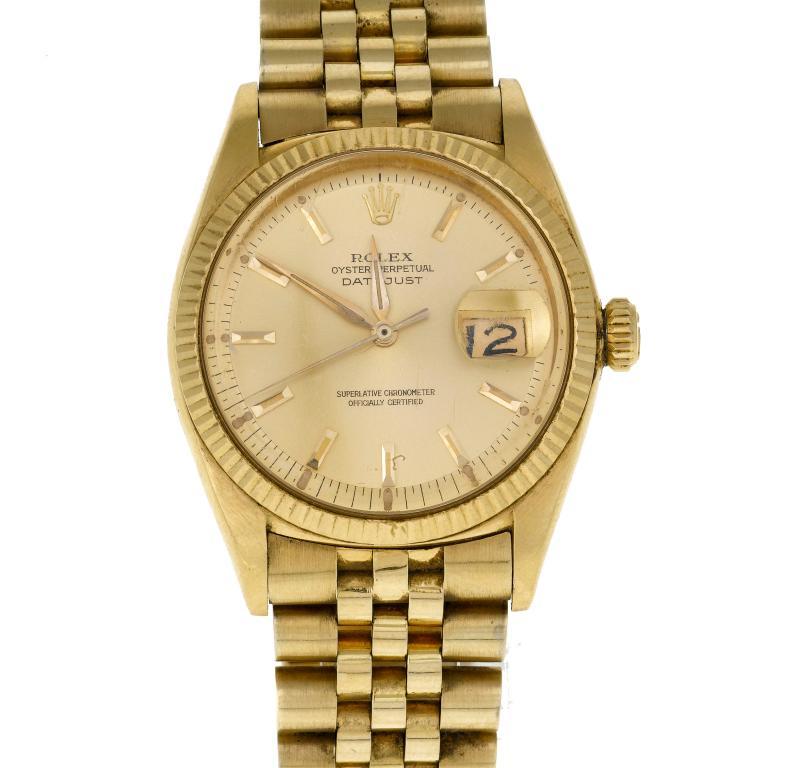 A ROLEX 18CT GOLD WRISTWATCH REF