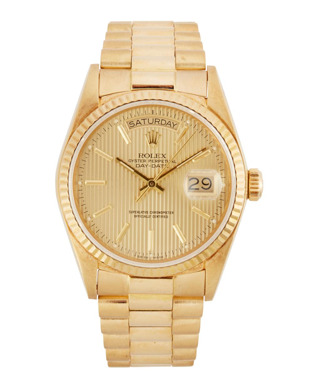 A ROLEX "PRESIDENT" GOLD