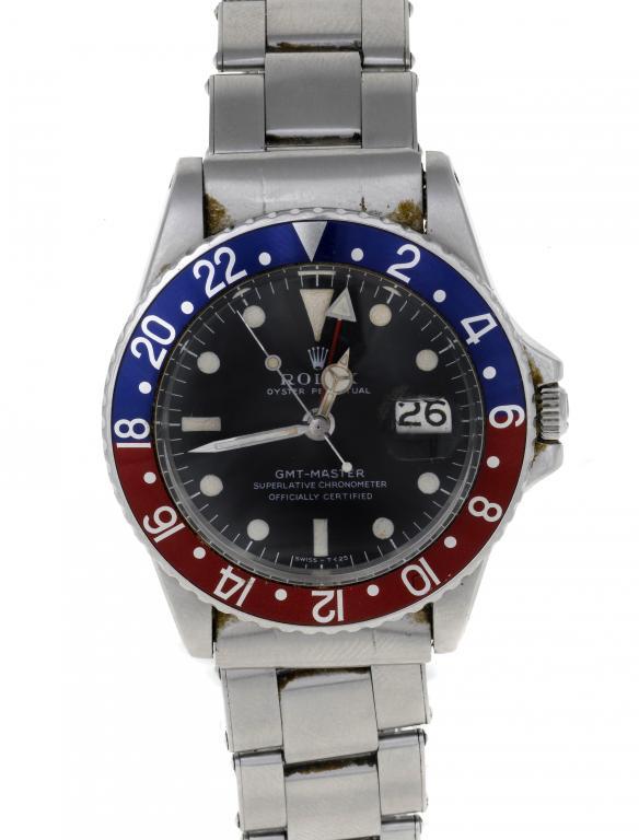 A ROLEX STAINLESS STEEL WRISTWATCH