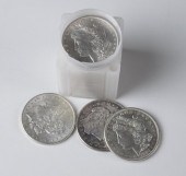 A ROLL OF TWENTY U.S. SILVER M