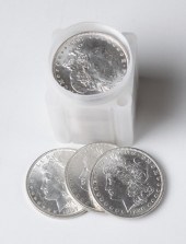 A ROLL OF TWENTY U.S. SILVER M