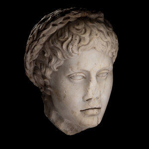 A Roman Marble Head of a Youth