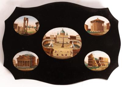 A Roman micromosaic paperweight