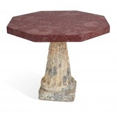 A ROMAN PAVONAZZO MARBLE & POR