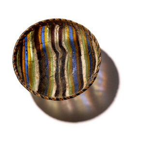 A Roman Ribbon Glass Dish Circa 1st